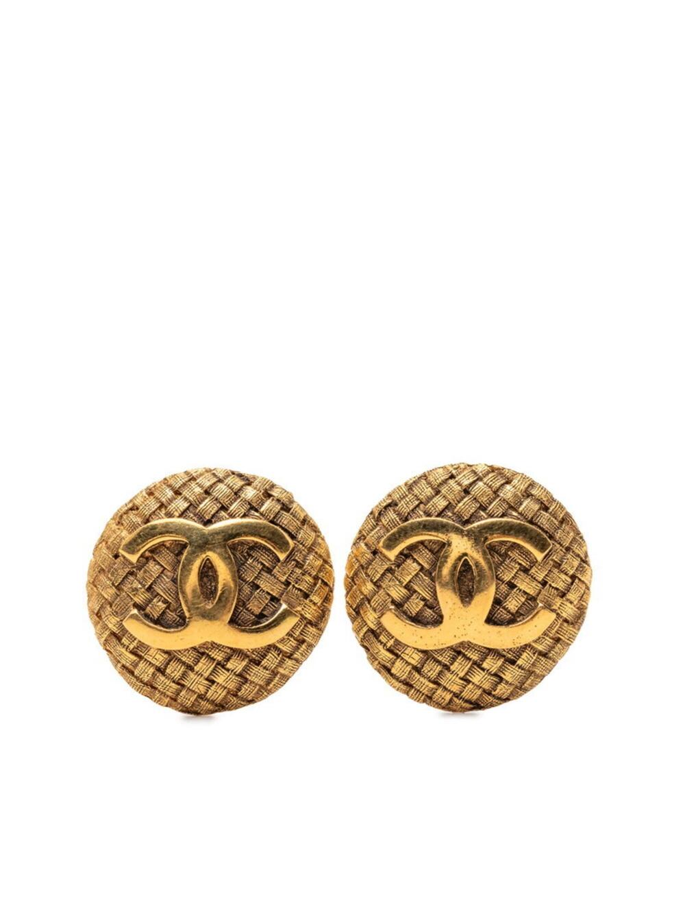 Chanel Cc Logo Clip-On Earrings Metal #275685C69B